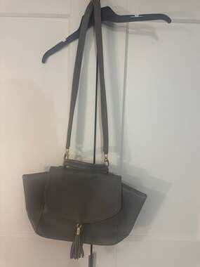 Onna Ehrlich gray genuine leather bag